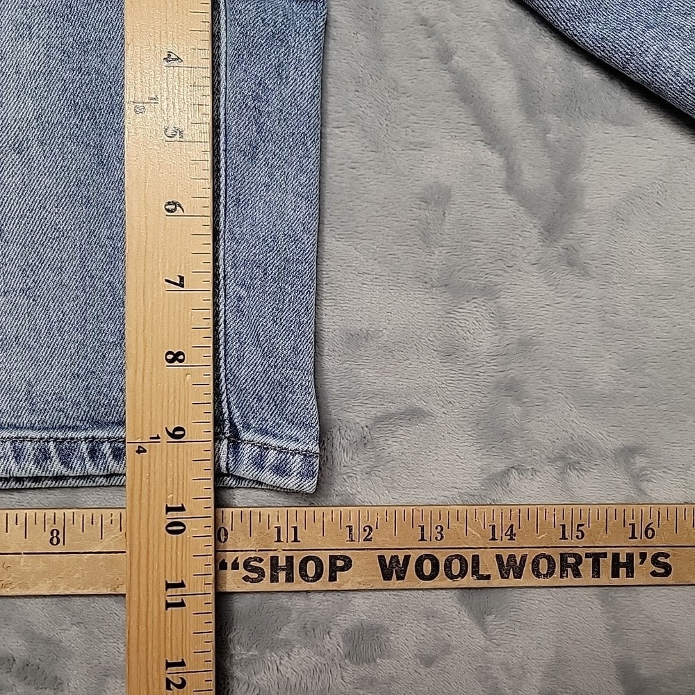 Wrangler Shorts Womens 10 Blue 1960923 High Rise Bermuda Denim Jean Cutoff - Picture 11 of 11